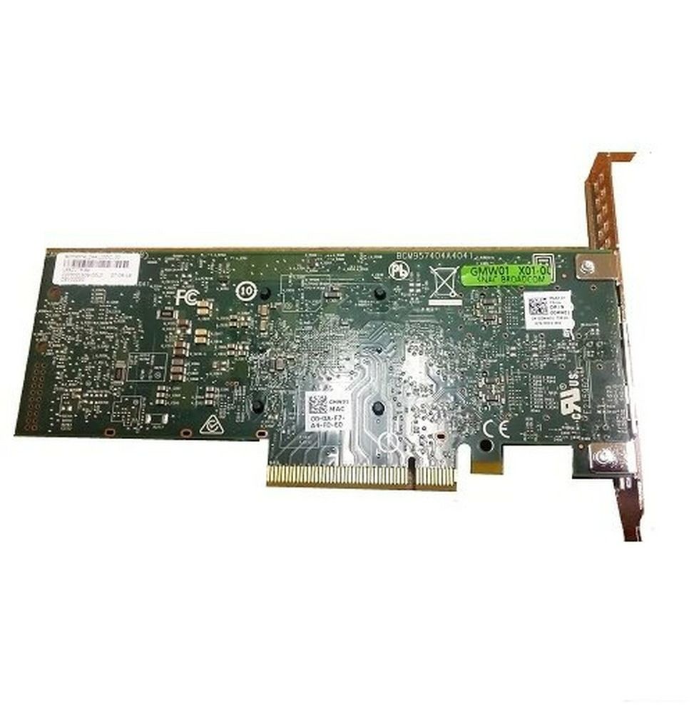 Dell Broadcom® 57416 double port 10 Go, Base-T, adaptateur PCIe, profil bas (540-BBVM)
