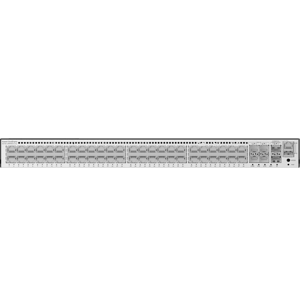 Huawei Switch S5735-L48P4XE-A-V2 (48*GE ports. 4*10GE SFP+ ports. 2*12GE stack ports. PoE+. 1*AC power) - Logically