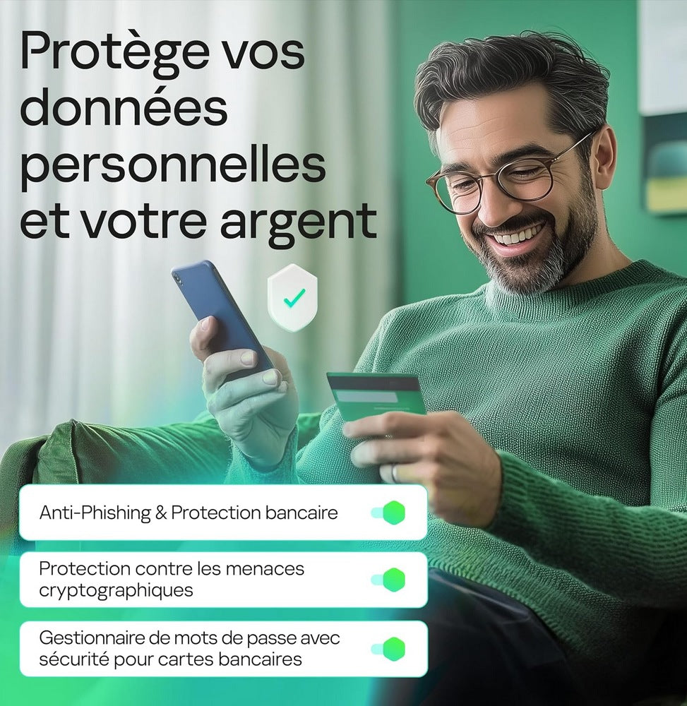 Kaspersky Anti-Virus 2025 Plus - Licence 5 postes 1 an
