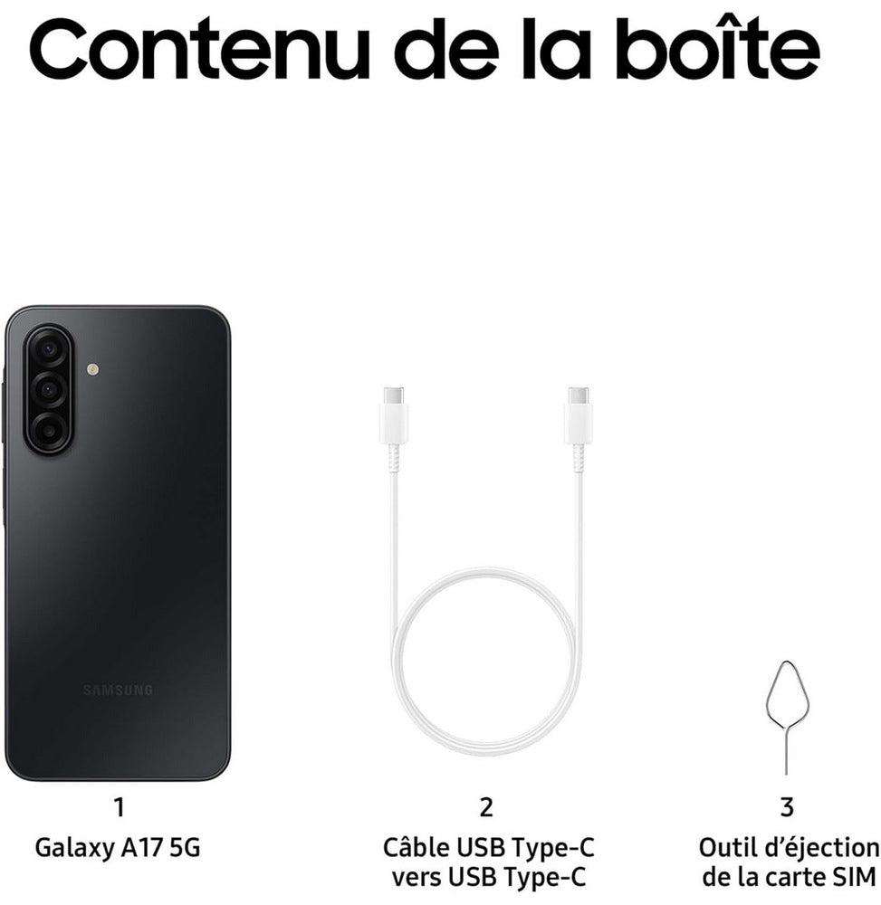 Samsung Galaxy A17 5G Dual Sim Black (4GB | 128 GB) (SM-A175FZKNMWD)