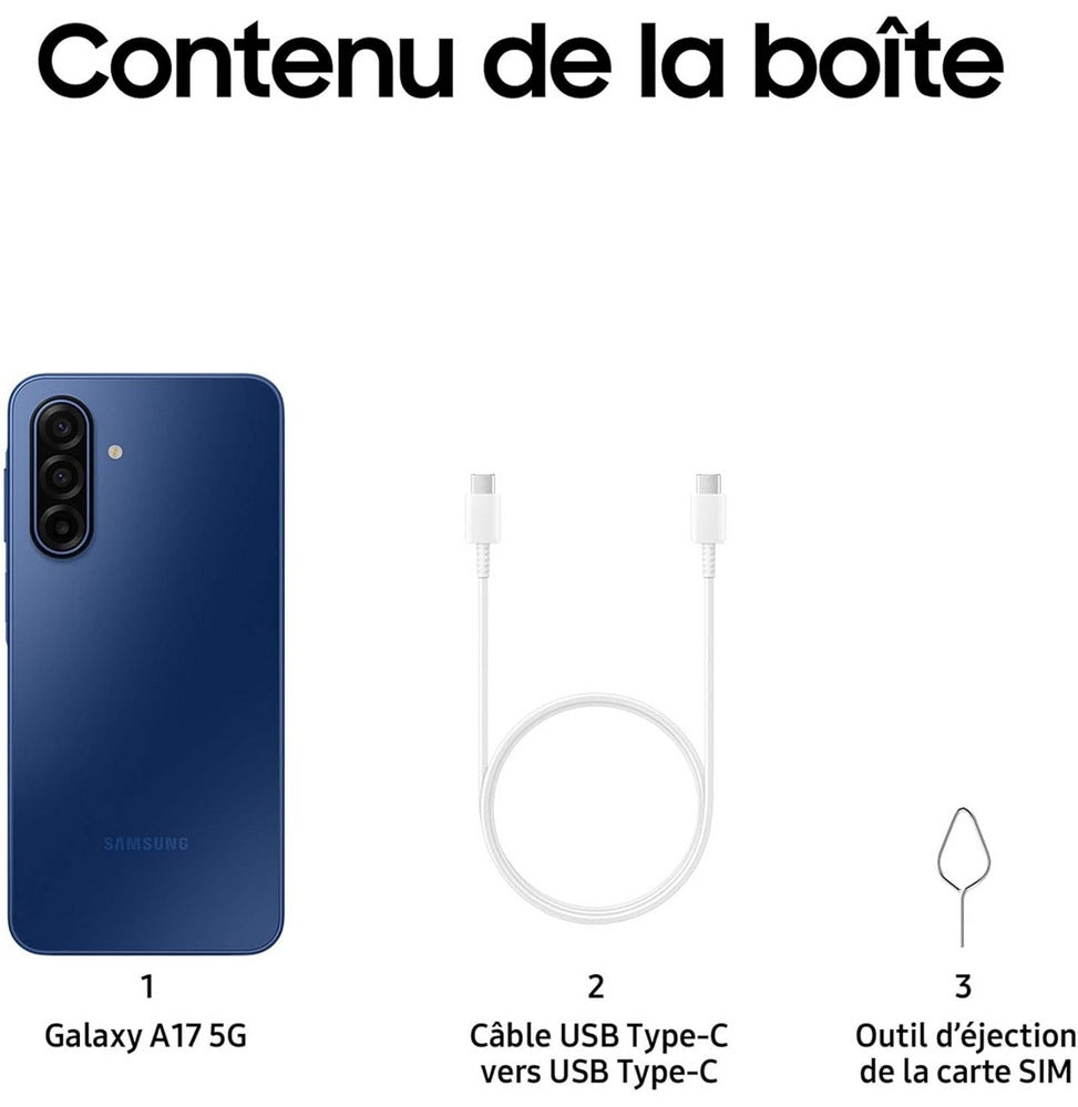 Samsung Galaxy A17 5G Dual Sim Blue (4GB | 128 GB) (SM-A175FLBNMWD)