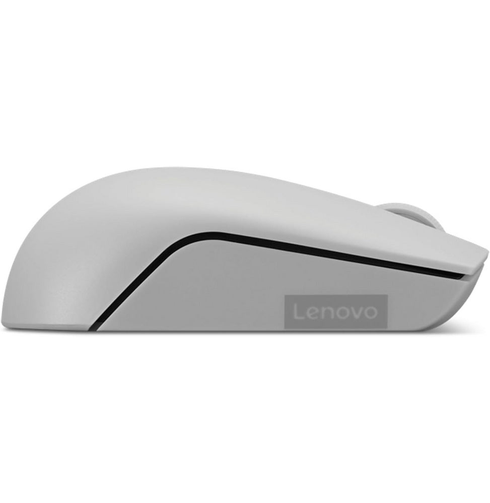 Souris sans fil compacte Lenovo 300 (Gris arctique) avec batterie (GY51L15678) - LogicallyLenovo