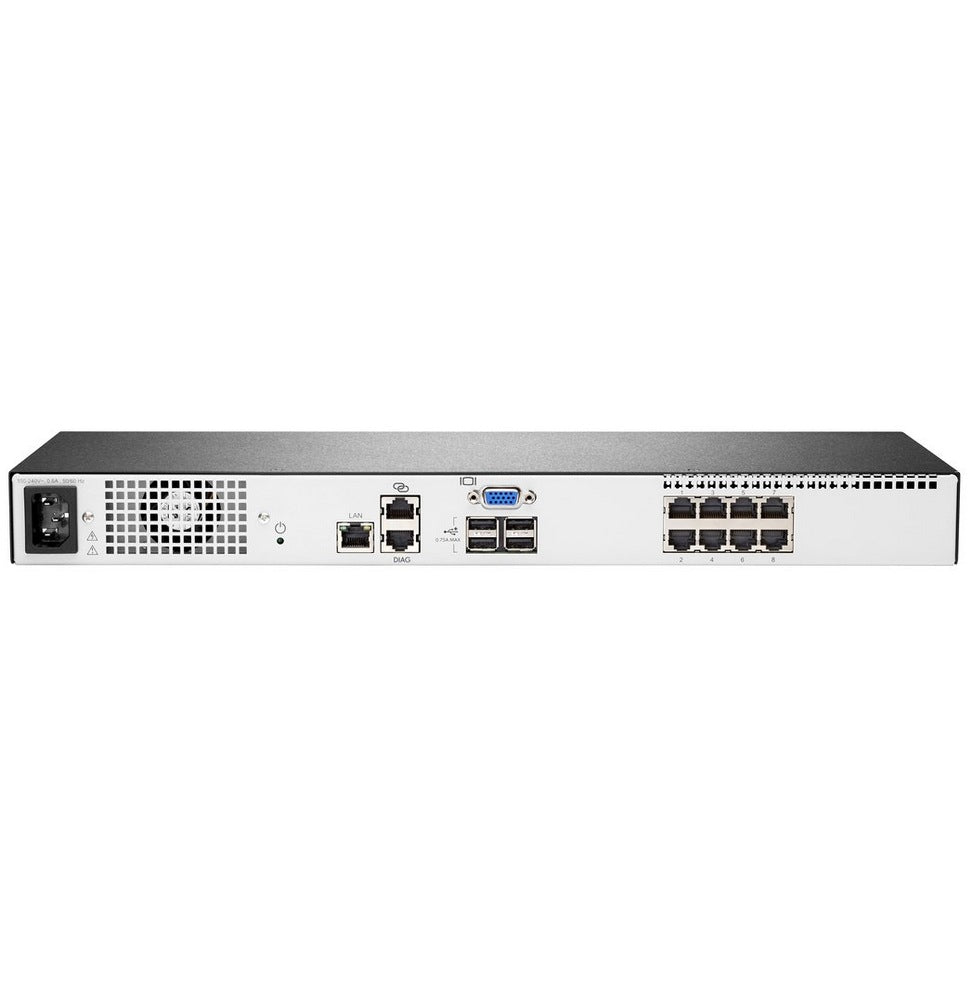 Switch de console HPE KVM IP 1x1x8 G4 (Q1P54A)