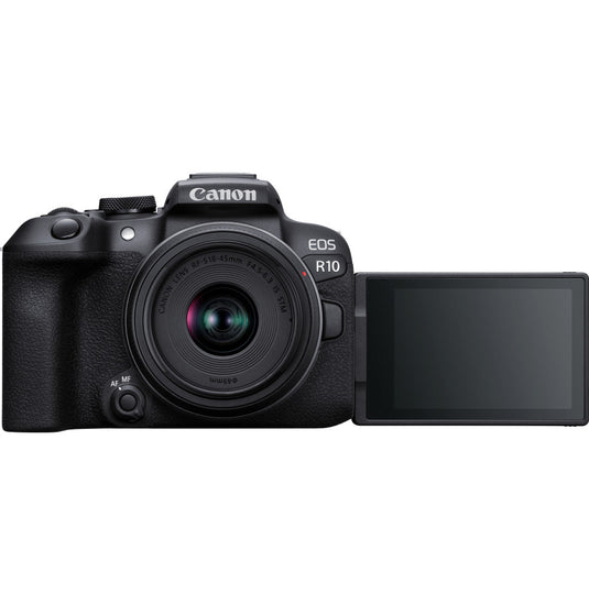 Appareil photo hybride Canon EOS R10 + objectif RF-S 18-45mm F4.5-6.3 IS STM