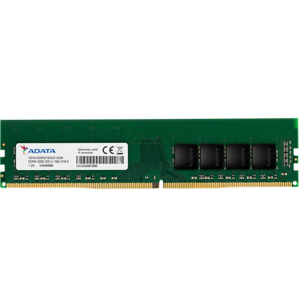 Barrette mémoire ADATA U-DIMM 16GB DDR4 3200 MHz - DESKTOP (AD4U320016G22-SGN) - Logically