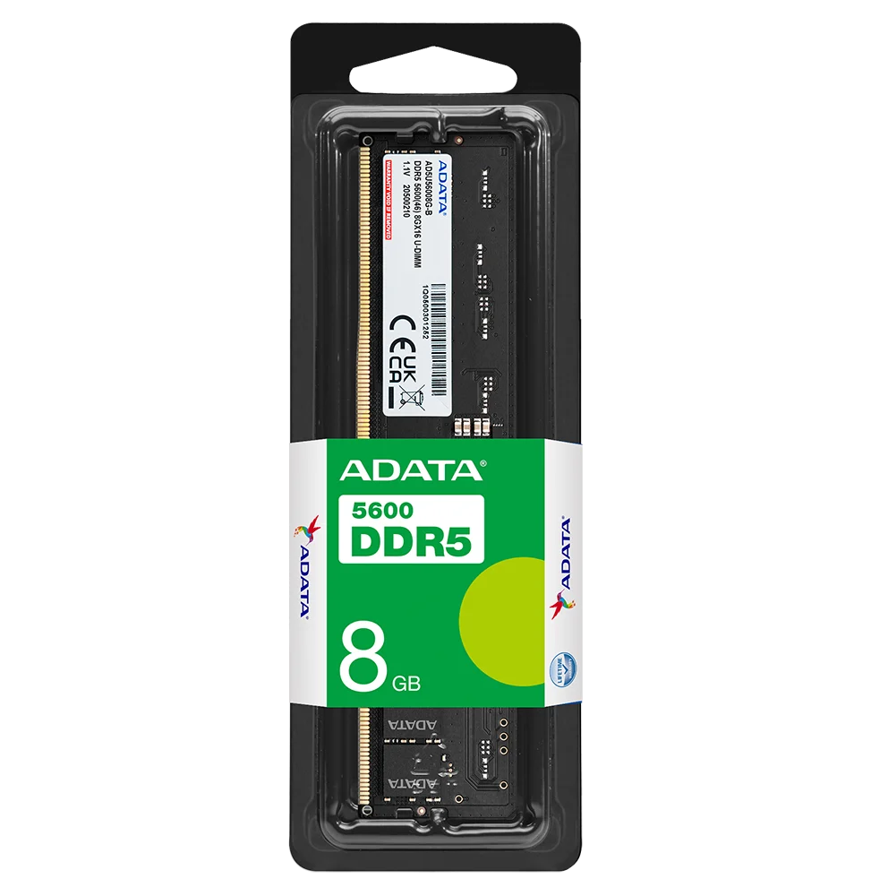 Barrette mémoire ADATA U-DIMM 8GB DDR5-5600 MHz - PC bureau (AD5U56008G-S)