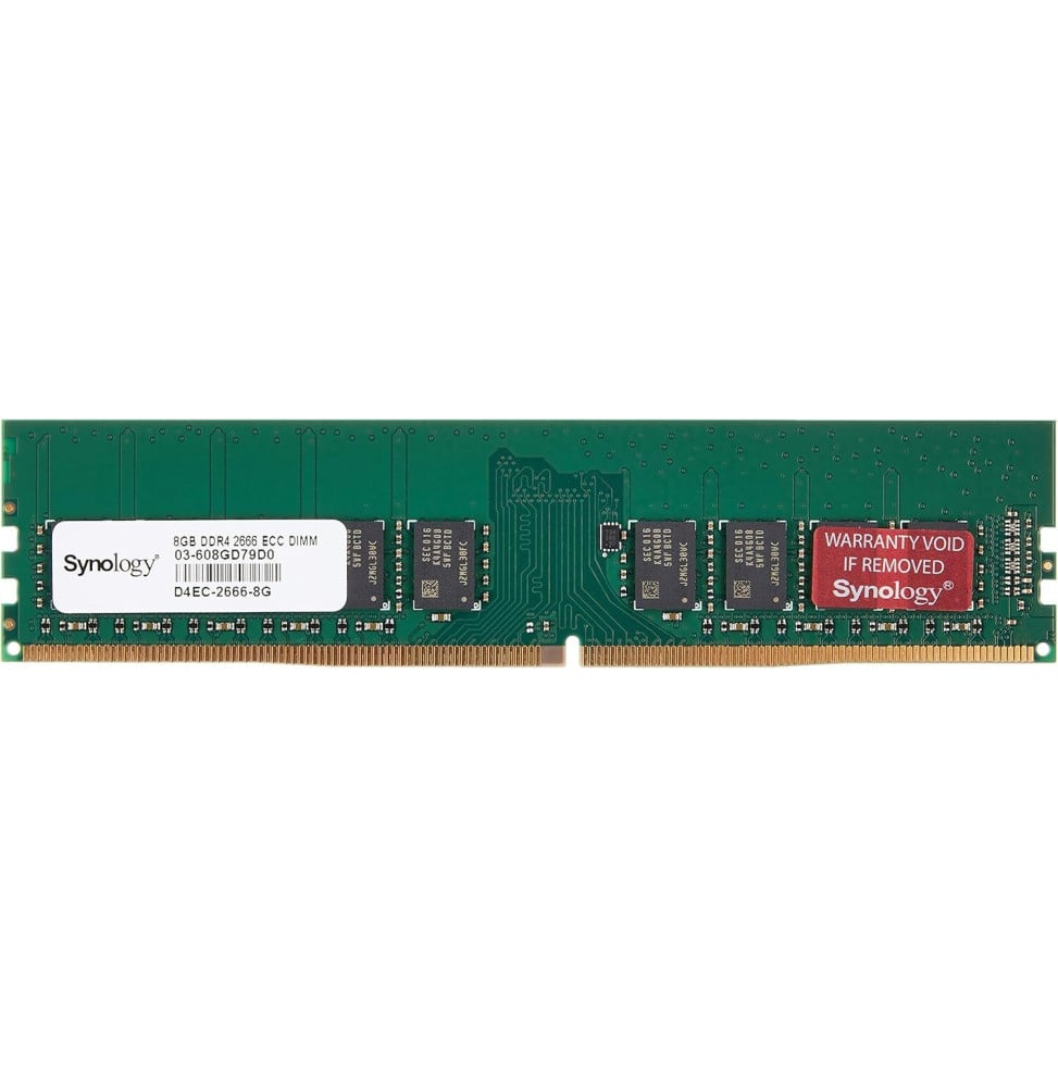 Barrette mémoire Synology U-DIMM 8GB DDR4 2666 MHz - (D4EC-2666-8G)