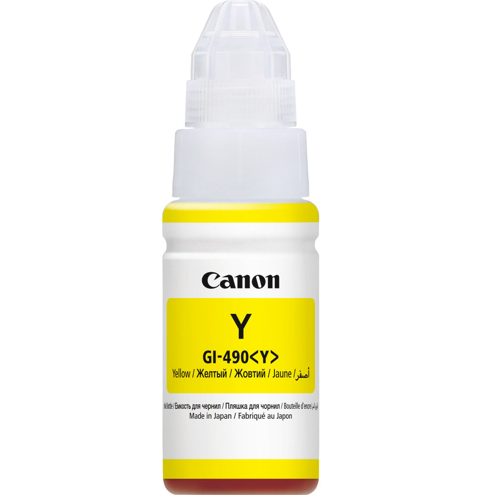 Canon GI-490 Y Jaune - Bouteille d'encre Canon d'origine