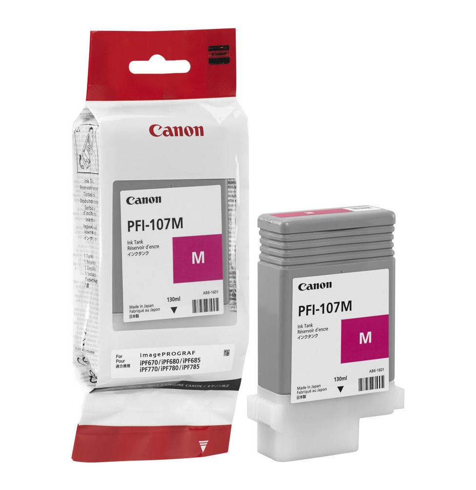 Canon PFI-107 Magenta - cartouche d'encre d'origine (6707B001AA) - Logically