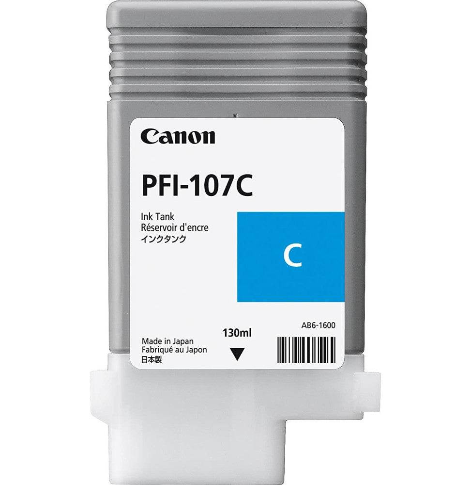Canon PFI-107C Cyan 130 ml - Cartouche d'encre d'origine (6706B001AA) - Logically