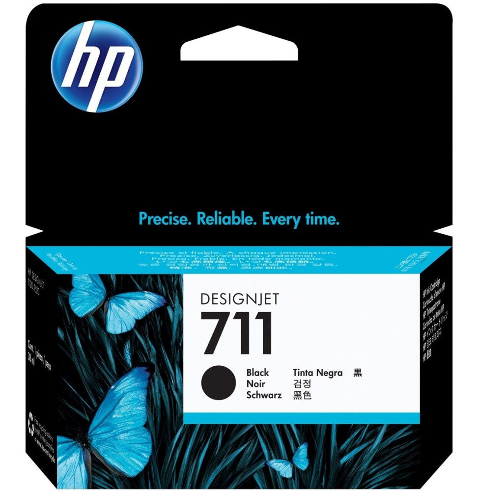 HP 711 Noir - Cartouche d'encre HP d'origine 80 ml (CZ133A)