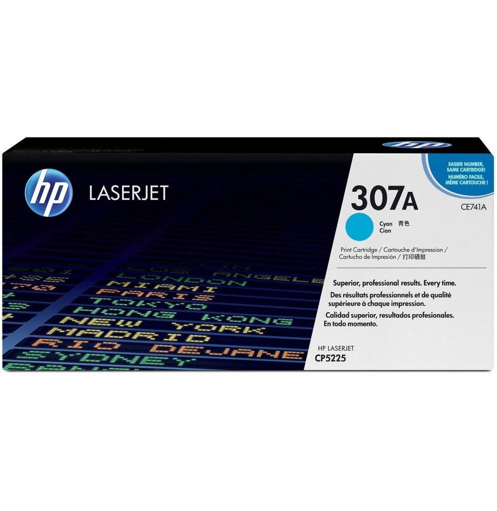 HP 307A Cyan - Toner HP LaserJet d'origine (CE741A) - Logically