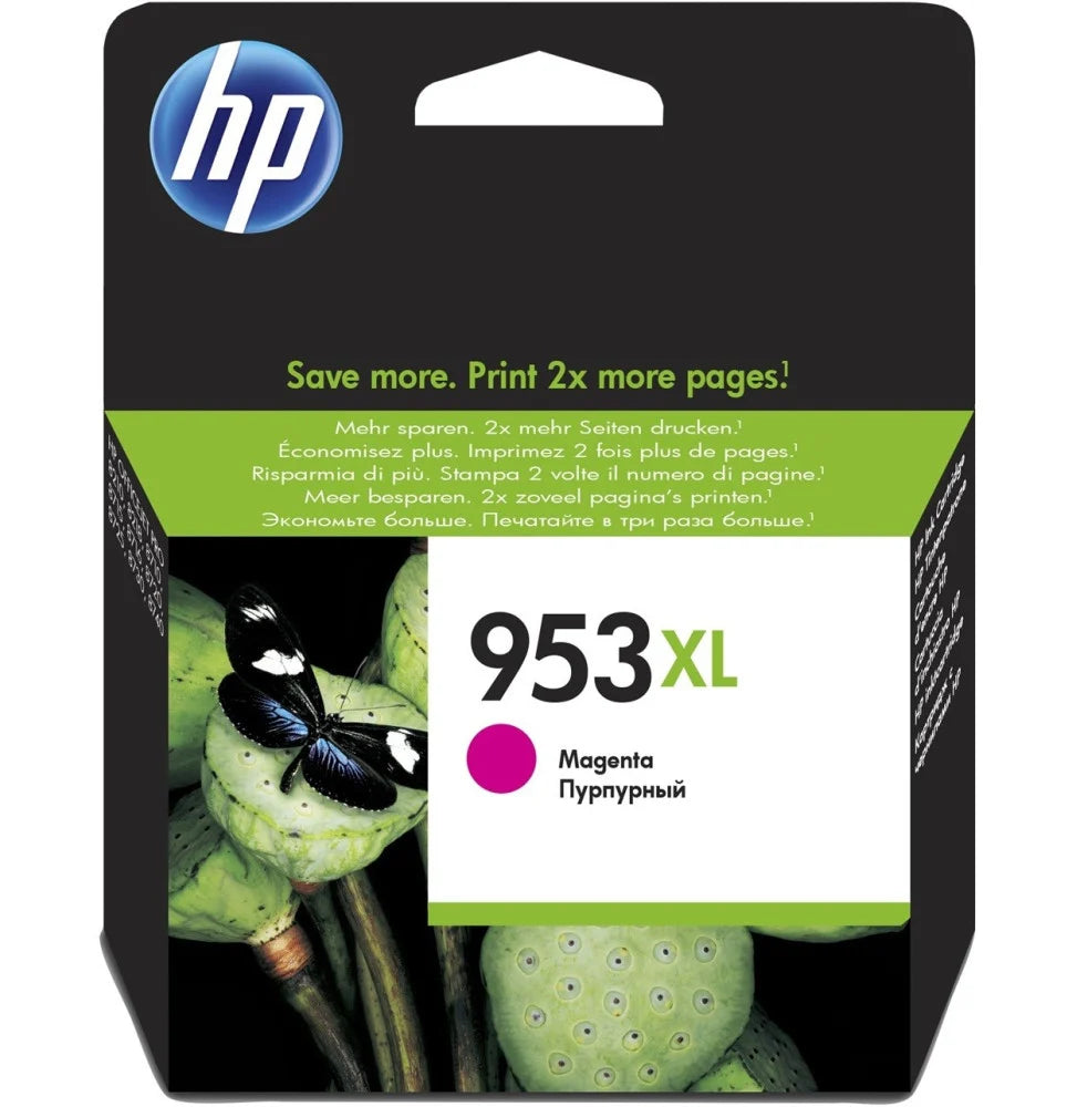 HP 953XL Magenta Cartouche d’encre grande capacité authentique (F6U17AE)
