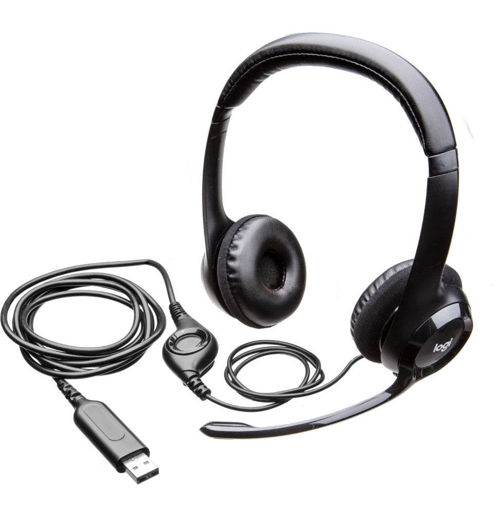 Casque Logitech H390 avec microphone anti-parasite - USB (981-000406) - Logically