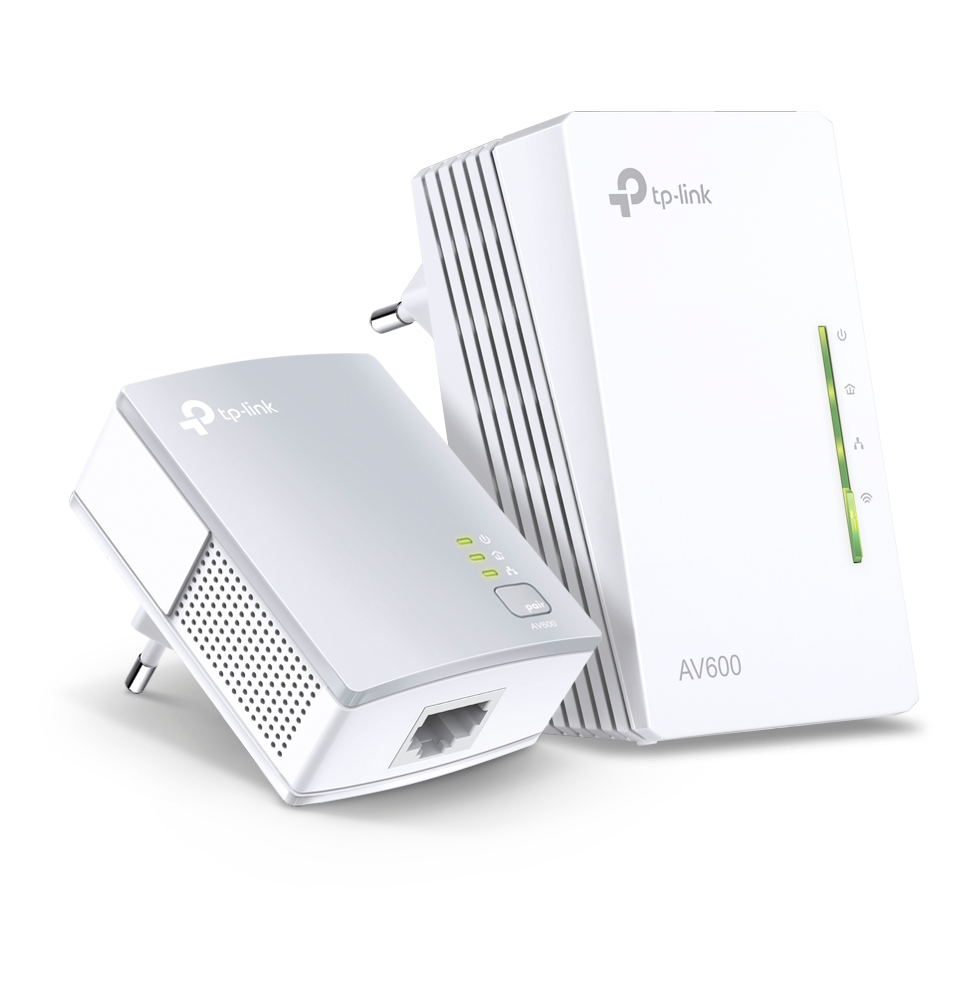 Pack de 2 CPL WiFi TP-link AV600 + WiFi N 300 Mbps (TL-WPA4220KIT)