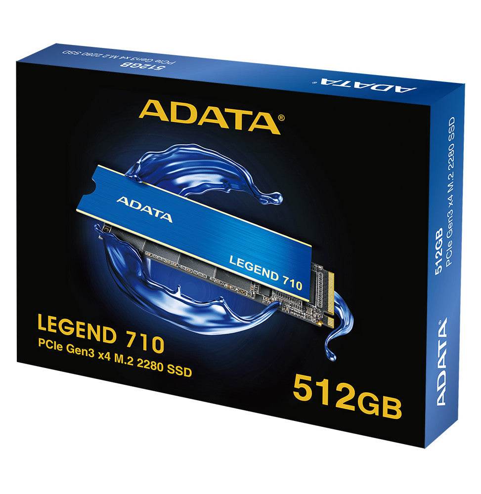 Disque Dur interne SSD ADATA LEGEND 710 M.2 2280 PCIe Gen3 x4 NVMe 512Go (ALEG-710-512GCS) - Logically