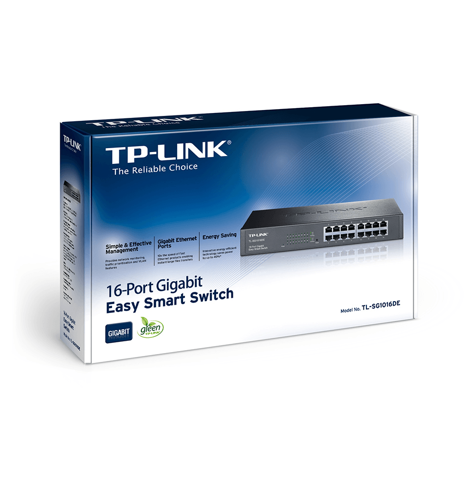 Switch Easy Smart TP-Link TL-SG1016DE 16-Port Gigabit - Logically