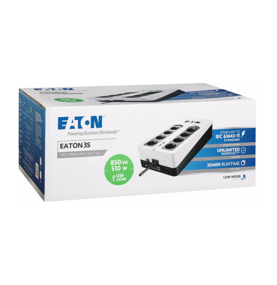 Onduleur Eaton 3S850FR - Off-line UPS - 850VA - Logically