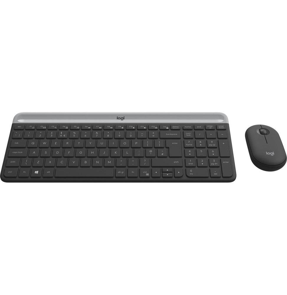 Pack clavier et souris sans fil ultra-fin Logitech MK470 AZERTY (920-009190) - Logically