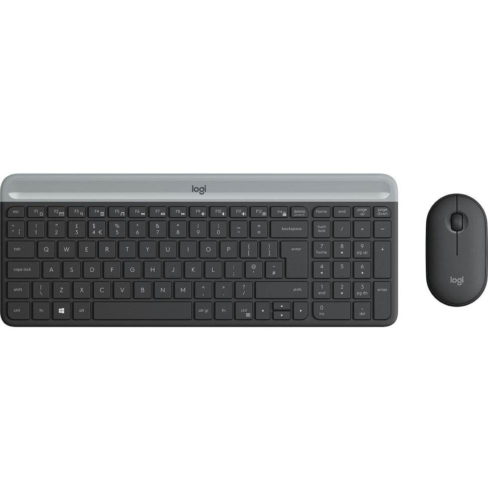 Pack clavier et souris sans fil ultra-fin Logitech MK470 AZERTY (920-009190) - Logically