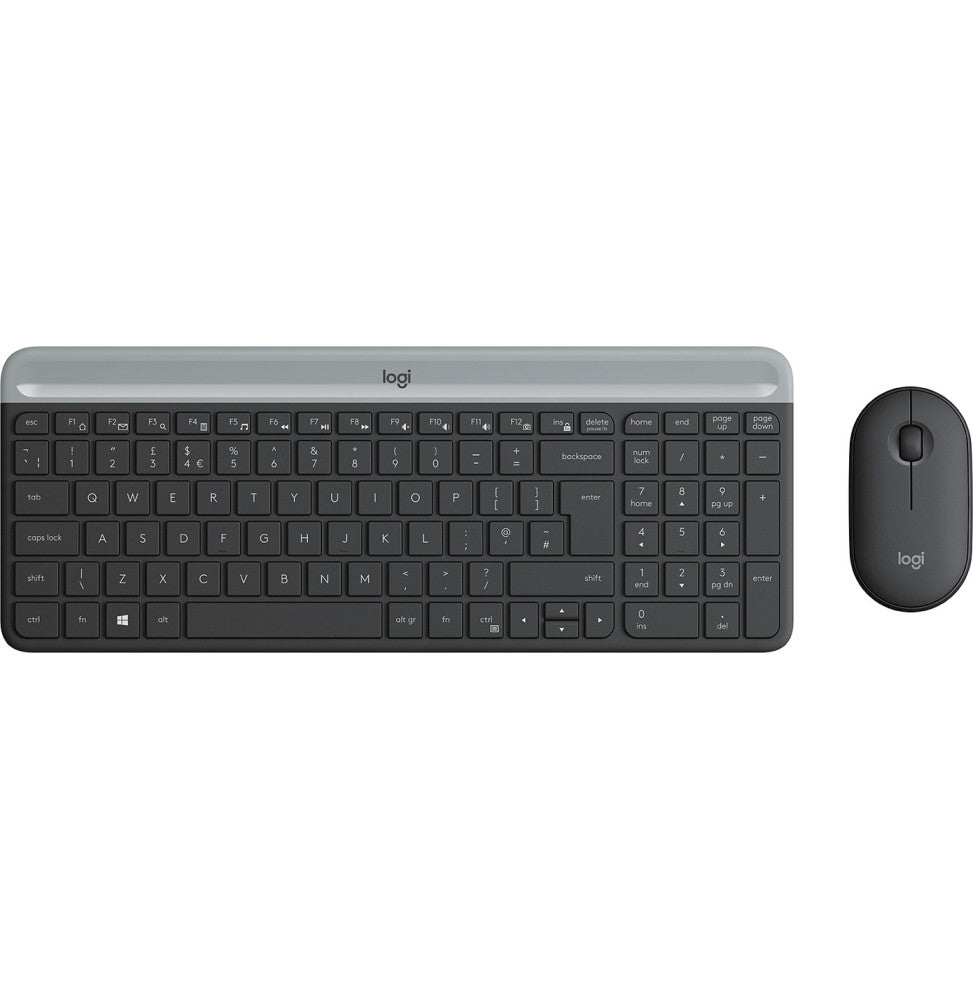 Pack clavier et souris sans fil ultra-fin Logitech MK470 AZERTY (920-009190)