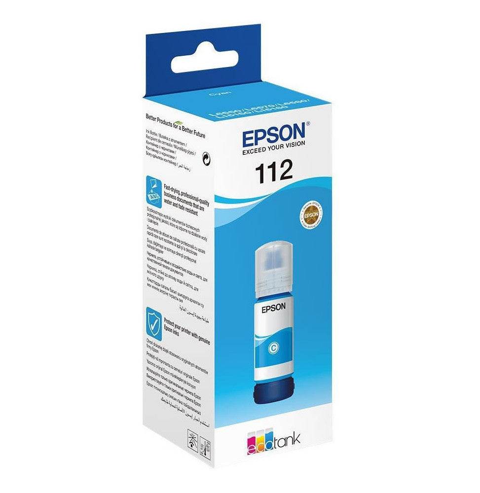 Epson 112 Cyan - Bouteille d'encre Epson EcoTank d'origine (C13T06C24A) - Logically