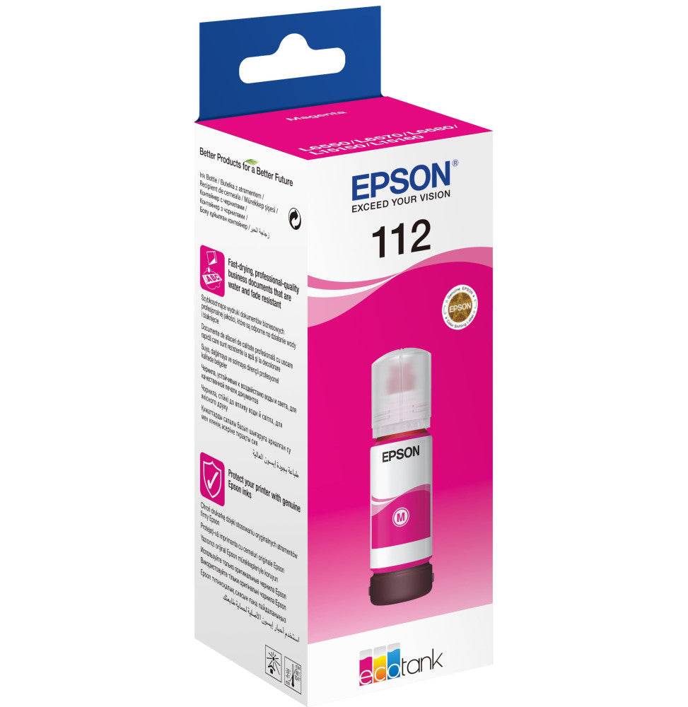 Epson 112 Magenta - Bouteille d'encre Epson EcoTank d'origine (C13T06C34A) - Logically