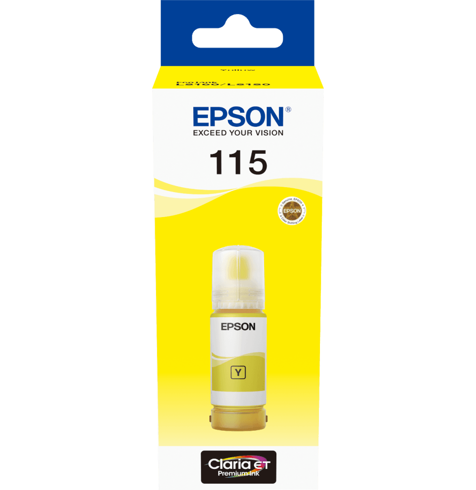 Epson 115 YELLOW - Bouteille d'encre Epson EcoTank d'origine (C13T07D44A) - Logically