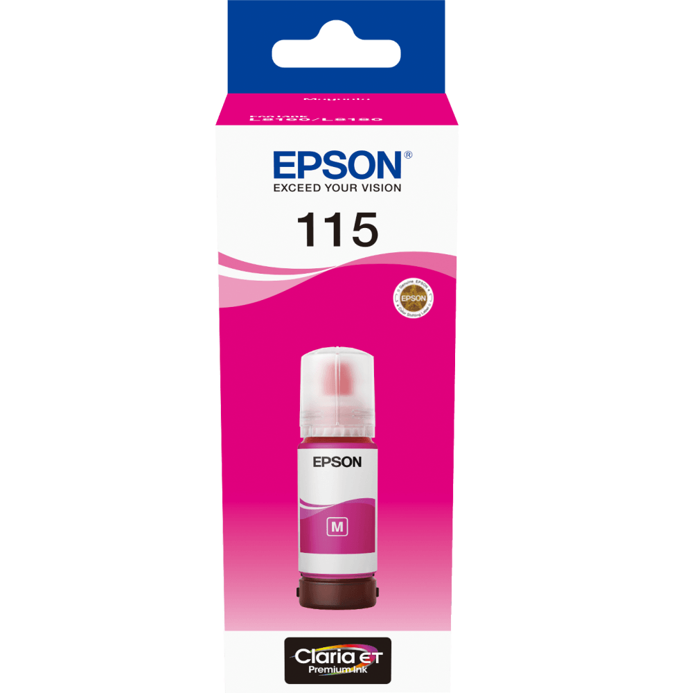 Epson 115 Magenta - Bouteille d'encre Epson EcoTank d'origine (C13T07D34A) - Logically