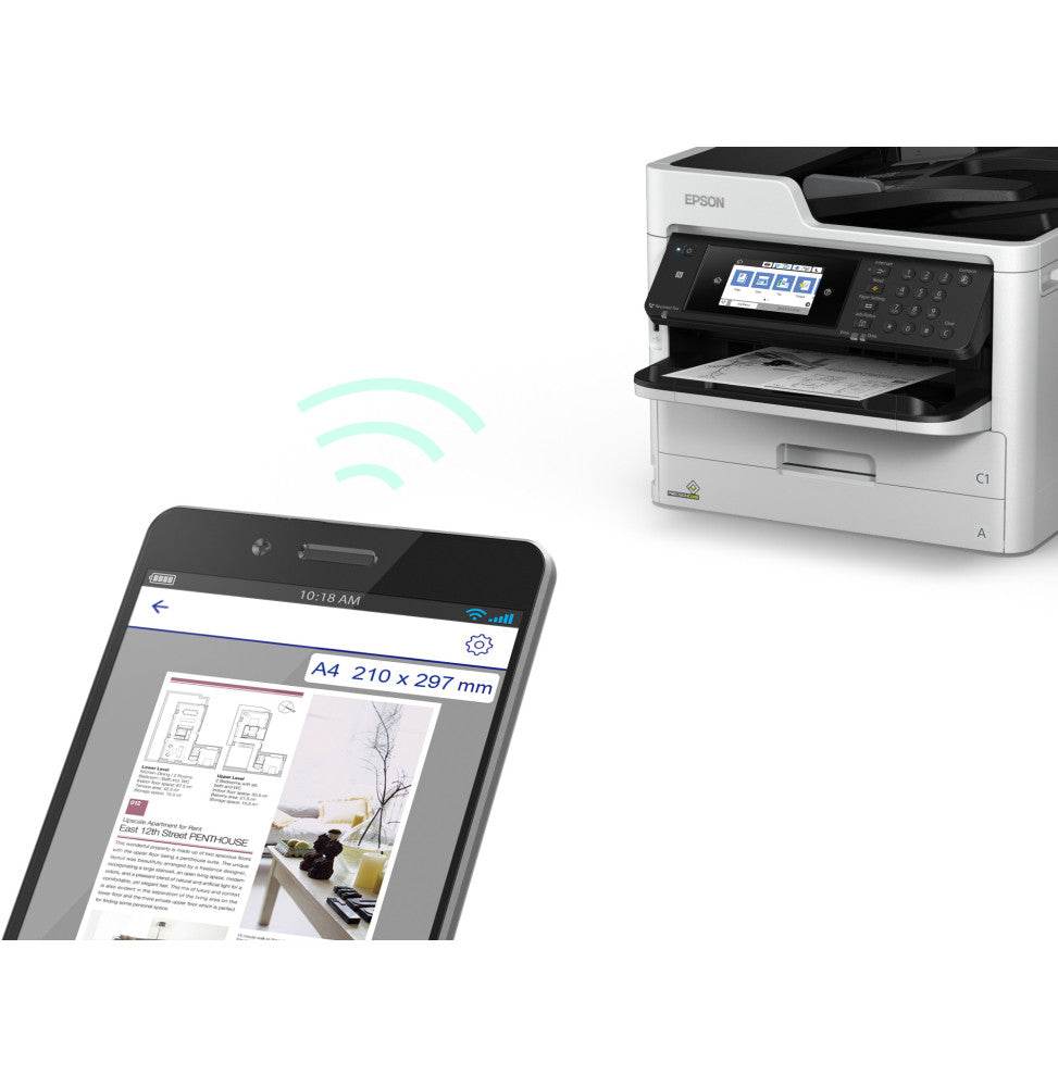 Epson WorkForce Pro WF-M5799DWF Imprimante Jet d'encre MFP monochrome à réservoirs rechargeables - Logically