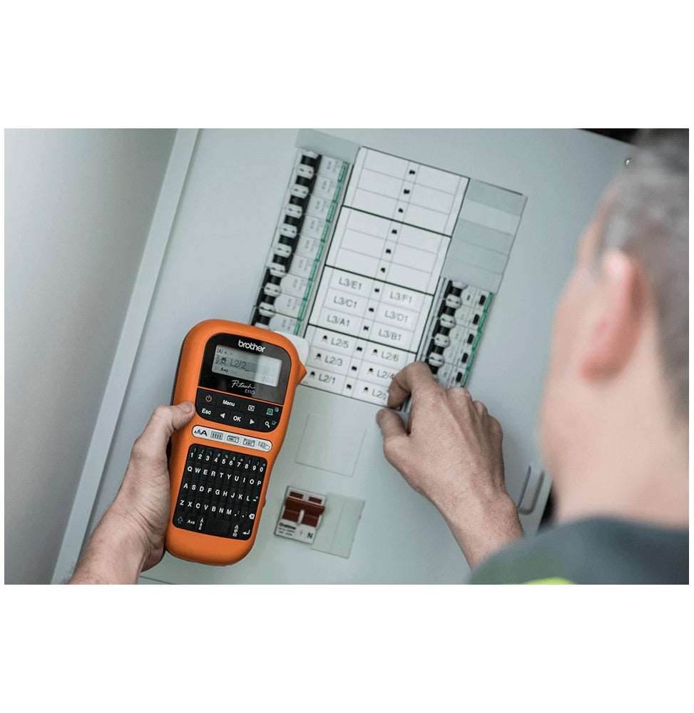 Brother PT-E110VP étiqueteuse professionnelle portable - AZERTY - Logically