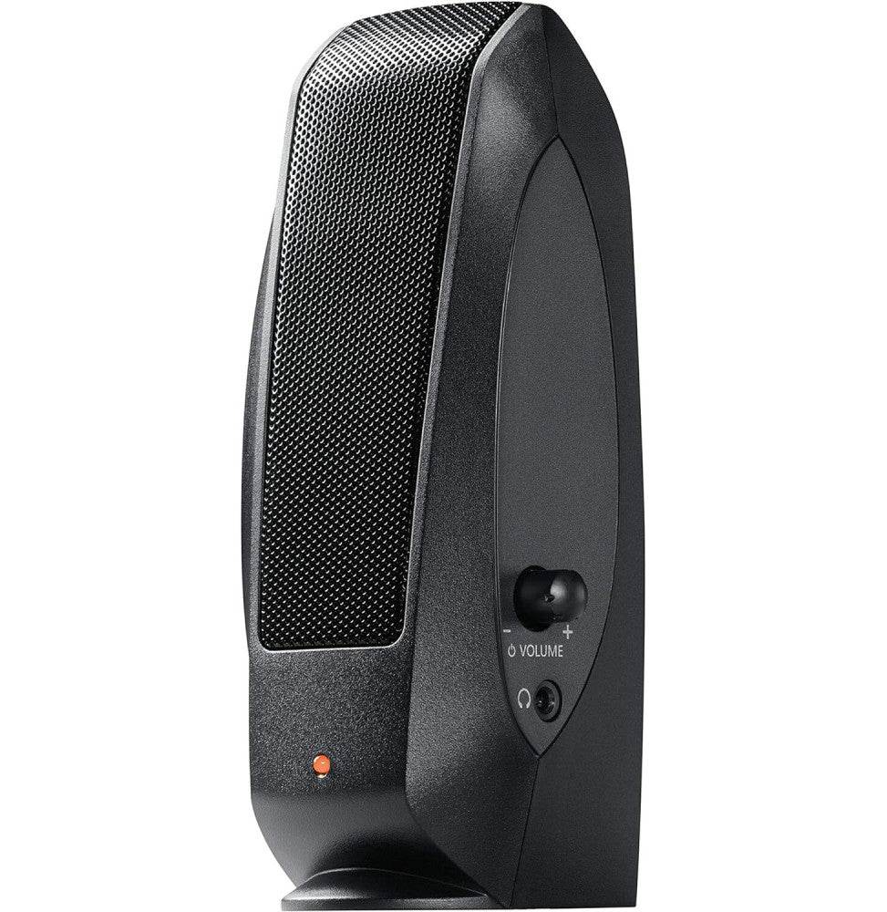Haut-parleurs stéréo légers Logitech S120 Slim (980-000010) - Logically