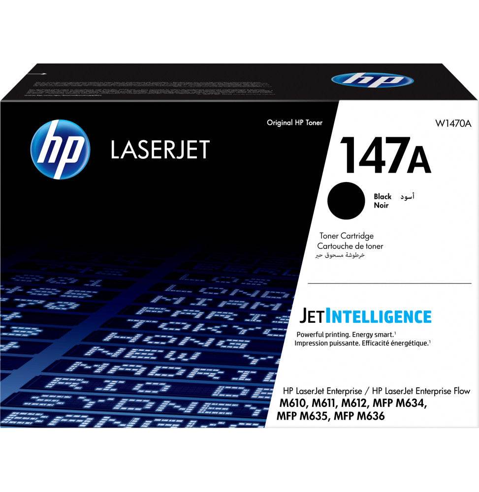 HP 147A Noir - Toner HP LaserJet d'origine (W1470A) - Logically