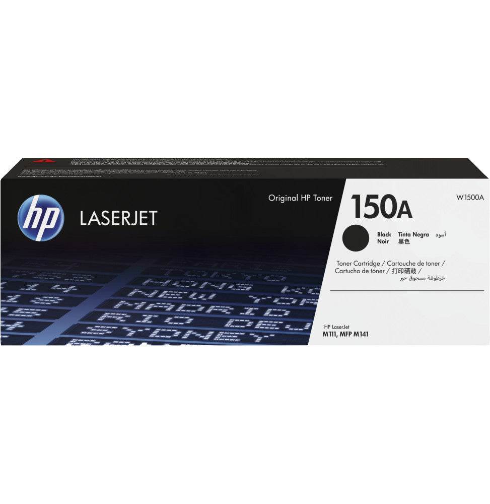 HP 150A Noir - Toner HP LaserJet d'origine (W1500A) - Logically
