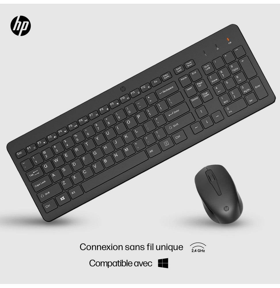 Ensemble combiné clavier et souris sans fil HP 330 (2V9E6AA) - Logically