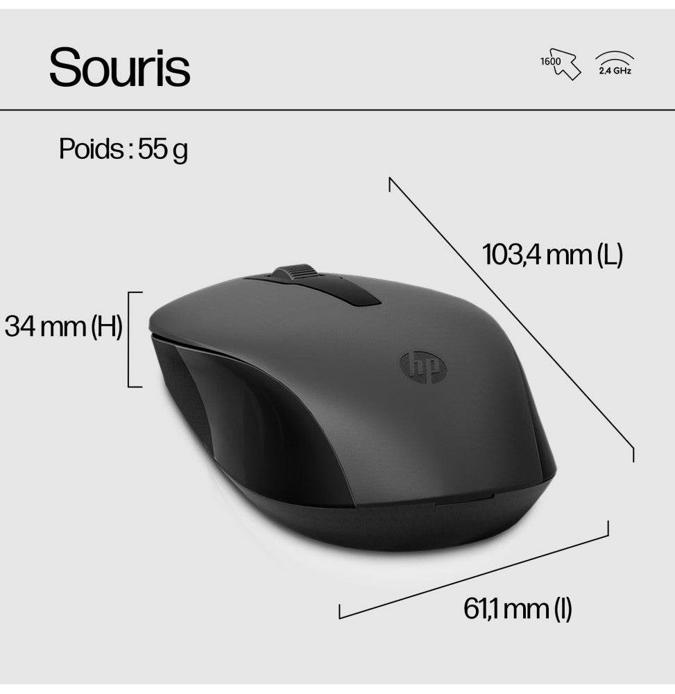 Ensemble combiné clavier et souris sans fil HP 330 (2V9E6AA) - Logically