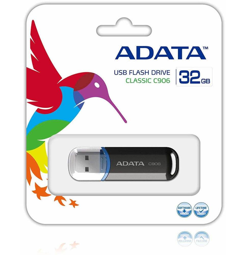 Clé USB ADATA C906 (AC906-32G-RBK) - Logically
