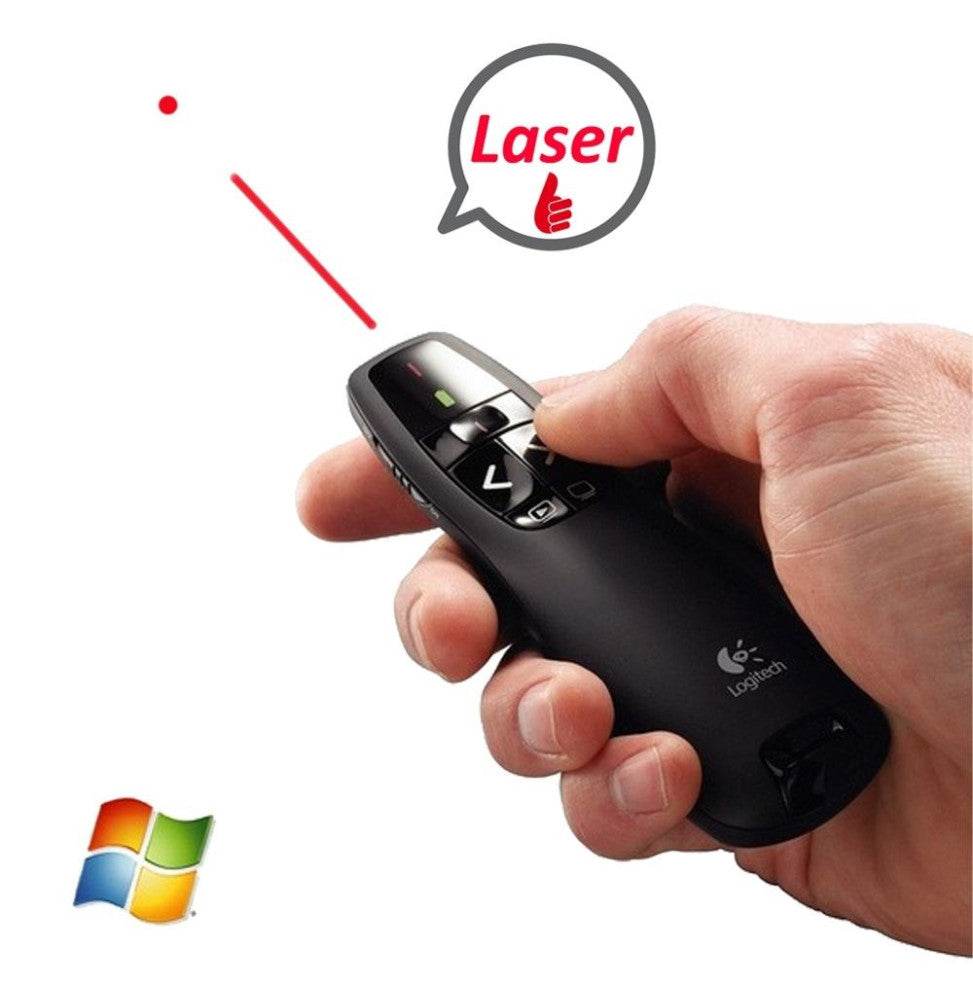 Logitech Wireless Presenter R400 - Télécommande de présentation (910-001356) - Logically