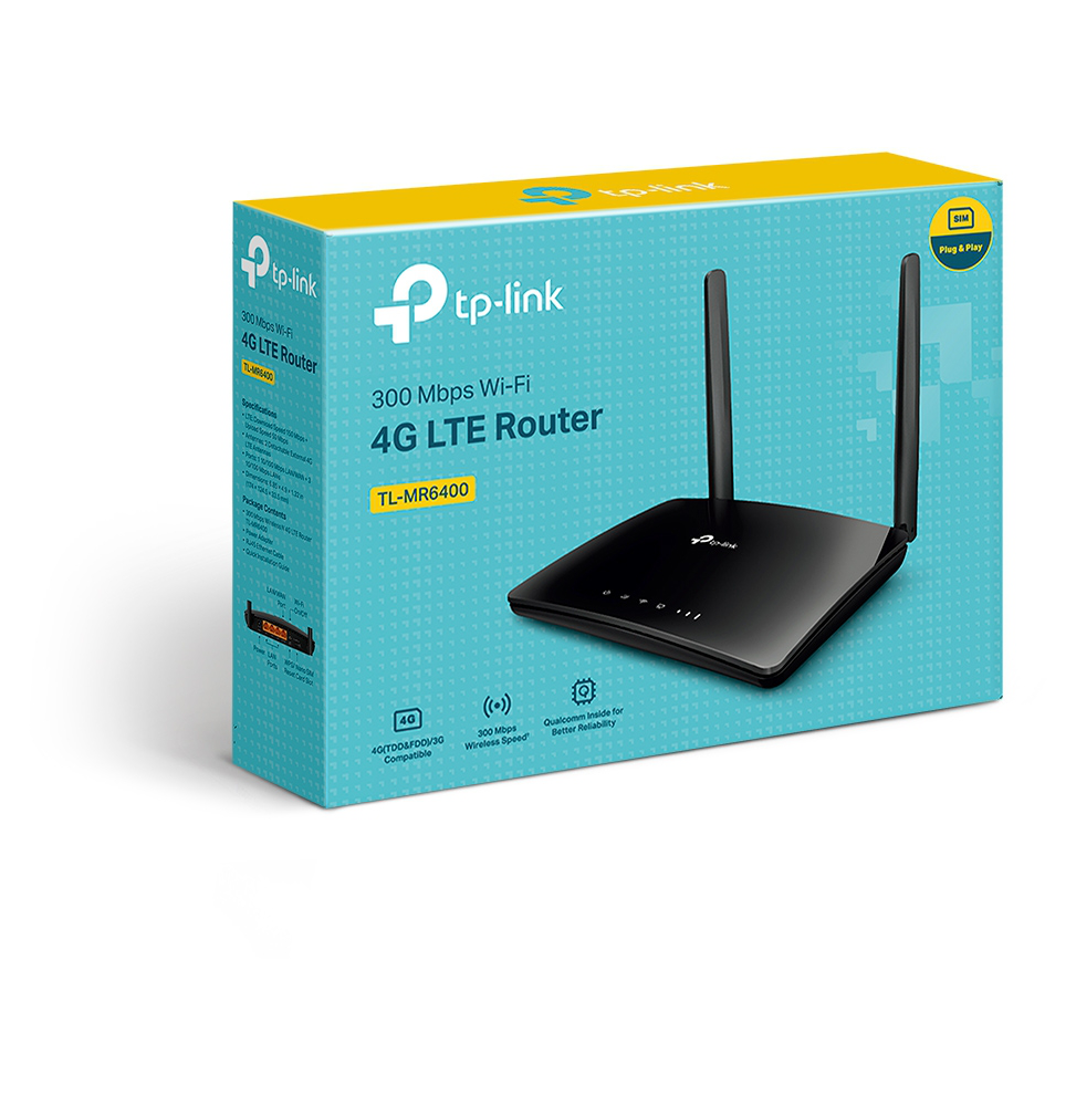 TP-Link Modem/Routeur 4G LTE WiFi N 300 Mbps (TL-MR6400)