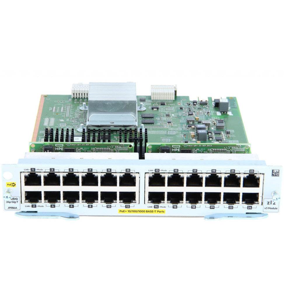 Module Aruba 24 ports 10/100/1000BASE-T PoE+ (J9986A) - Logically