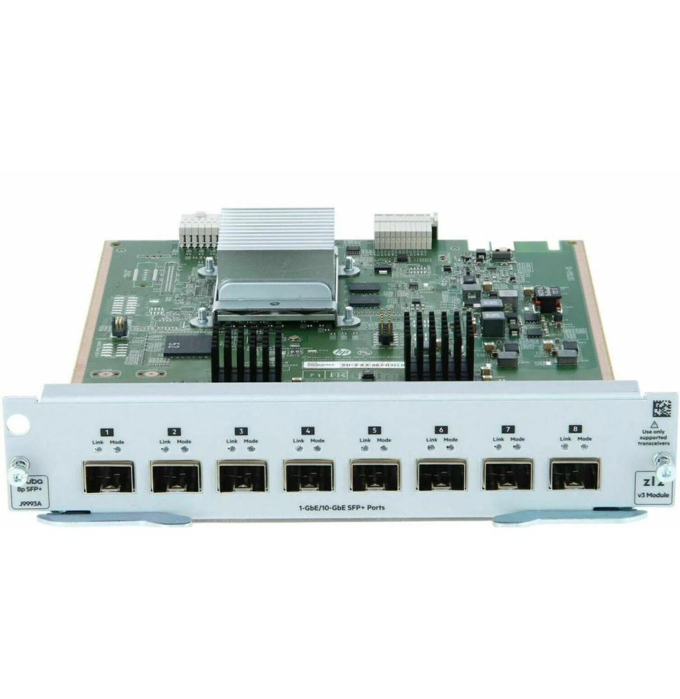 HPE Aruba Networking 8‑port 1G/10GbE SFP+ MACsec v3 zl2 Module (J9993A)