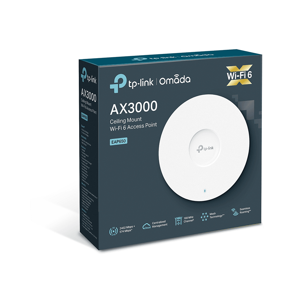 Point d'accès WiFi 6 TP-Link AX3000 plafonnier (EAP650) - Logically