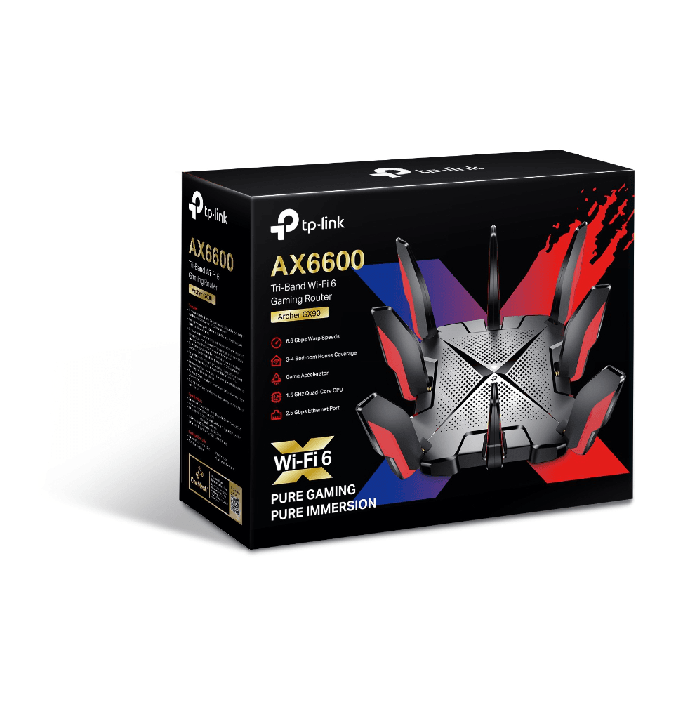 Router Wi-Fi 6 TP-link Archer GX90 AX6600 Tri-Band Gaming - Logically