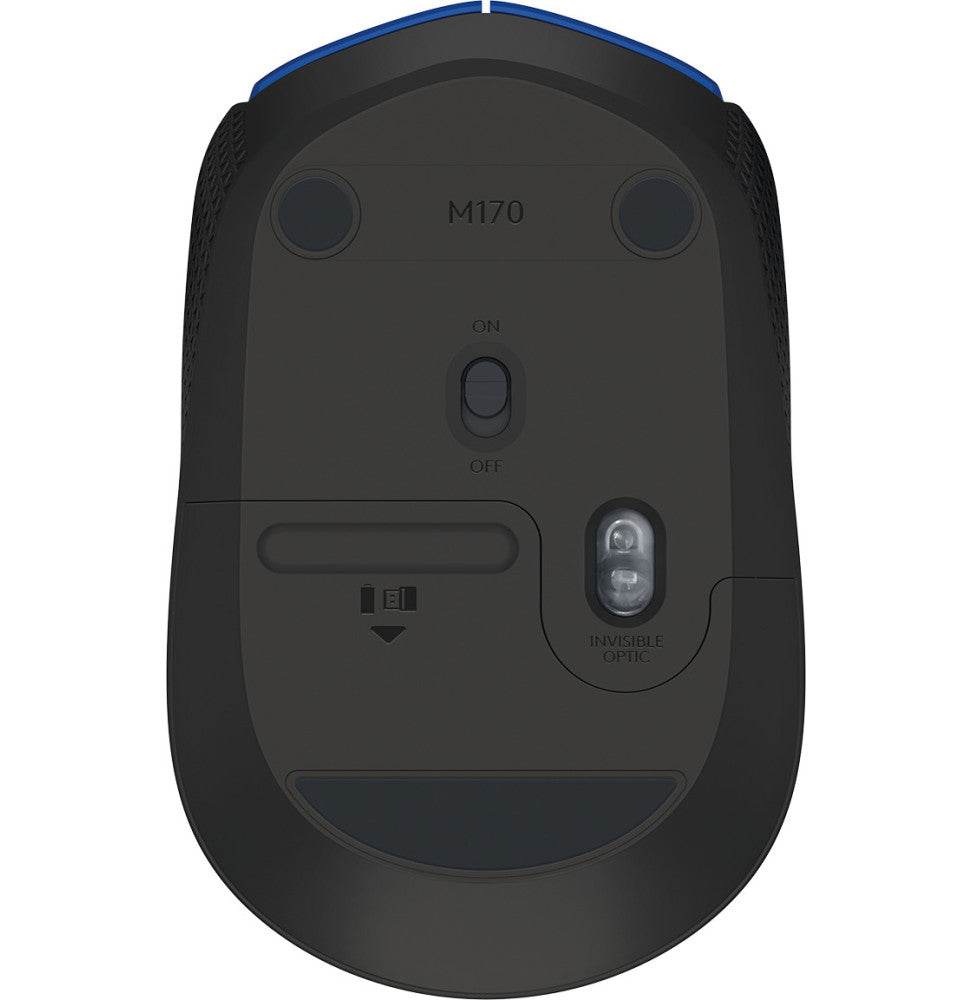 Souris sans fil Logitech M171 Bleu Noir (910-004640) - Logically