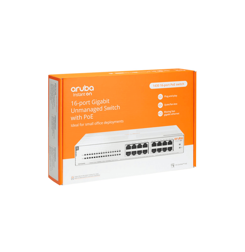 Switch Aruba Instant On 1430 16G Classe 4 PoE 124 W (R8R48A) - Logically