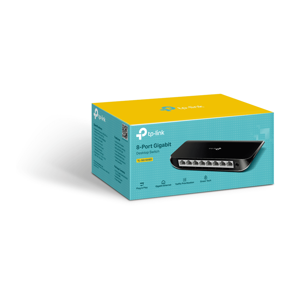 Switch de bureau TP-Link TL-SG1008D 8 ports Gigabit - Logically