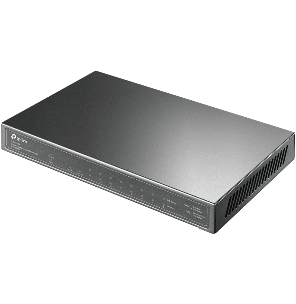 Switch de bureau TP-Link TL-SG1210P 10 ports Gigabit avec 8 ports PoE+ - Logically