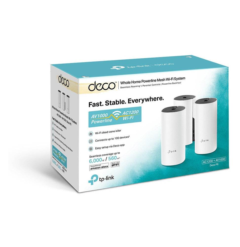 Système WiFi 6 Mesh TP-Link Deco P9 (3-pack) AC 1200 pour toute la maison (DECOP9_3-PACK) - Logically