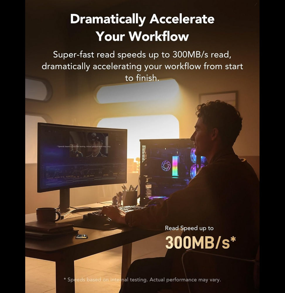 Carte SD Lexar Professional 2000x GOLD SDXC UHS-II 128 Go 300MB/s (LSD2000128G-BNNNG)