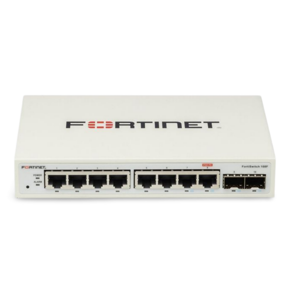 Commutateur FortiSwitch FS‑108F - 8 ports RJ45 + 2 SFP, Intégration FortiGate